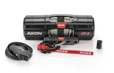 Warn Industries - WARN AXON 55-S POWERSPORT WINCH, 50ft. SYNTHETIC ROPE