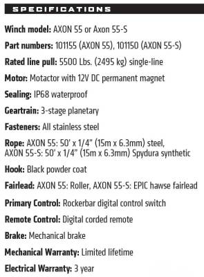 Warn Industries - WARN AXON 55-S POWERSPORT WINCH, 50ft. SYNTHETIC ROPE - Image 4