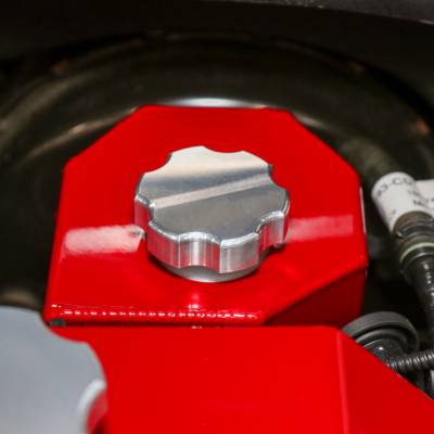 Wehrli Custom Fabrication - 2011-2024 Power Stroke Billet Aluminum Brake Master Cylinder Cap, Clear Anodized - Image 3